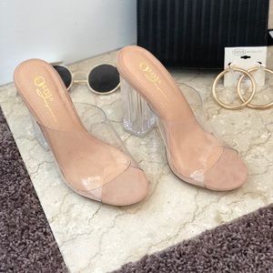 Nude Clear Heels